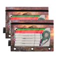 thumbnail image 5 of 2 Pack Flip Folders with Clear PVC Window Binder Pouches 3-Ring Binder Organizer for Office & Home Majestic Powerful Lion, 5 of 6