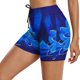 thumbnail image 4 of Gibobby Bikini para mujer Pantalones cortos de baño para mujer, traje de baño de cintura alta con estampado étnico informal, pantalones cortos de fondo, (Azul,CH), 4 of 5