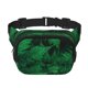 thumbnail image 1 of Fotbe Green Leave Fern Cangurera Cuadrada con Estampado de Doble Capa, Bolsa de Cintura Ajustable Mini para Hombres y Mujeres, 1 of 9