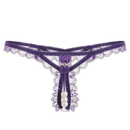 Womens Thong Underwear Lace Low Rise Thongs Sexy Mesh Panties Crotchless Panties See Through Lingerie for Women