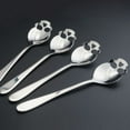 thumbnail image 4 of 304 Stainless Steel Skull Sugar Spoon Dessert Tea Coffee Stirring Spoon, 4 of 8