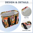 thumbnail image 4 of FORMRS Tote Bag for Women Large Capacity Canvas Travel Foldable Carry On Shopping Handbag, Vibrant Mushroom, 4 of 8
