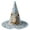 30#Sky Blue, variant on Witch Hats for Women Halloween Vintage Wide Brim Wizard Hat Ghost Floral Cap