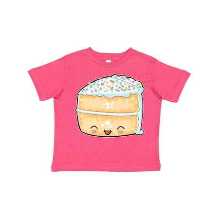 

Inktastic Cute Smiling Cake with Confetti Sprinkles Gift Toddler Boy or Toddler Girl T-Shirt