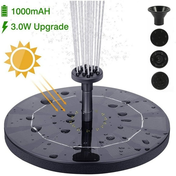 Willstar Pompe de Fontaine Solaire 150 L/h pour Bain d'Oiseaux Jardin Arrière Yar
