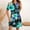 6-Multicolor, variant on Summer Flower Dress for Women Casual Short Sleeve Crewneck Tank Dresses Beach Vacation Mini Sundress