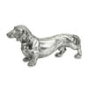 16" Rooney Dachshund Dog Silver Finish Decorative Table Top Figure