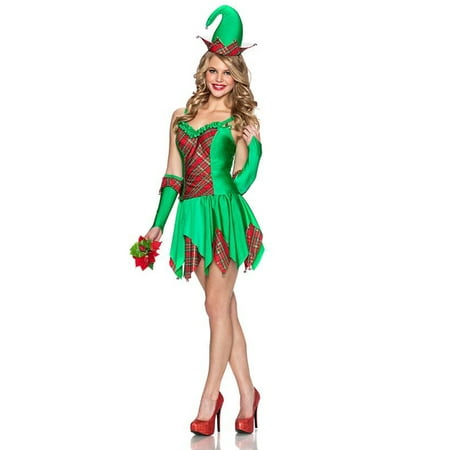 Elfin Magic Womens Elf Christmas Holiday Halloween Costume