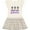 Natural with Stripes, variant on Inktastic Mardi Gras Princess Girls Toddler Dress