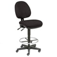 thumbnail image 2 of Interion Office Stool - Fabric - 360 degrees Footrest - Black, 2 of 4