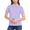 thumbnail image 3 of FRSASU Womens Golf Polo Shirts Short Sleeve Collared Tops Lightweight Moisture Wicking Tennis Activewear Purple, 3 of 6