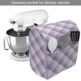 thumbnail image 2 of Geometric Stand Mixer Cover, Purple Toned Pixel Squares Forming Rhombuses Psychedelic Technology, Kitchen Appliance Organizer Bag Cover with Pockets, 5 Quarts, Violet and Pale Mauve, by Ambesonne, 2 of 4