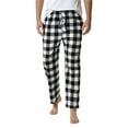 thumbnail image 1 of hirigin Men's Pajamas Plaid Pants, Drawstring Elastic Mid Waist Comfy Soft Loose Lounge Sleep Pants for Spring Autumn, 1 of 5