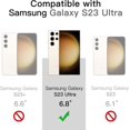 thumbnail image 2 of for Samsung Galaxy S23 Ultra Case with TPU Screen Protector [Not Glass] Heavy Duty Durable Shockproof Protective Phone Case for Galaxy S23 Ultra,Black, 2 of 7