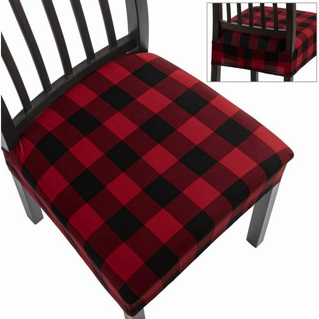 Stretch Dining Chair Seat Covers Set of Soft Removable Washable Seat Covers for Dining Chairs Dining Room Protector (Rear-Cove Butterfly)