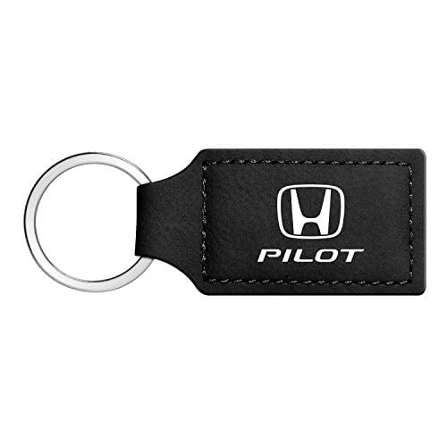 Honda Pilot Black Leather Key Chain 