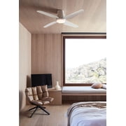 Lucci Air 21300101 Lucci Air Aria Hugger 52 CTC Matte White Light with Remote Ceiling Fan