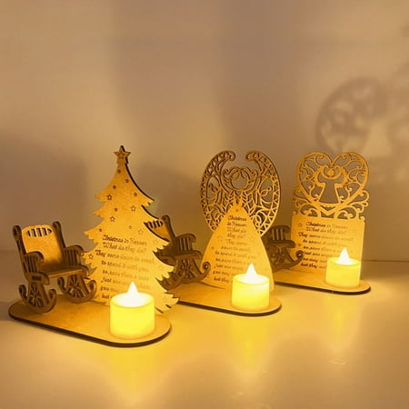 

Gwong Christmas Candle Light Delicate Cartoon Lightweight Elegant Xmas Table Decoration LED Light Holiday Supplies