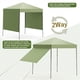 thumbnail image 3 of QinaQin Gazebo plegable de 2.2 x 2.2 m con armado fácil, cubierta impermeable y resistente a rayos UV, panel lateral y diseño portátil para exterior, 3 of 8