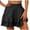 Black, variant on Women Shorts Pack Trouser Shorts for Women Summer Solid Color High Waisted Shorts With Floral Pleated Hem Casual Shorts