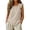 Beige, variant on Womens Ruffled Strap Tanks Tops Round Neck Sleeveless Linen Material Casual Everyday Summer Blouses Brown XXL