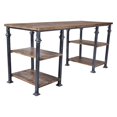 thumbnail image 3 of Bureau Industriel Liam en Plateau Industriel Gris et Pin, 3 of 7