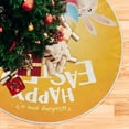 thumbnail image 5 of FMSHPON Easter Tree Skirt Colorful Eggs Bunny Xmas Christmas Tree Skirt Stand Mat for Holiday Party Decoration Indoor Outdoor 48 inches, 5 of 6
