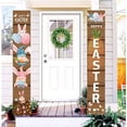 thumbnail image 2 of YoeXGDS Easter Party Supplies-Happy Easter Porch Sign Banner, 1Pair Happy Easter Front Door Hanging Welcome Banner for Spring Theme Easter Rabbit Door Decoration 12x71 Inches, 2 of 8