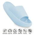 thumbnail image 4 of Light Blue Sandals for Women and Men,Non-Slip Bathroom Shower Sandals,Soft and Thick Sole Cloud Slippers, 4 of 8
