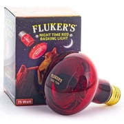 Flukers Professional Series Nighttime Red Basking Light [Reptile, Lighting Incandescent] 75 Watt