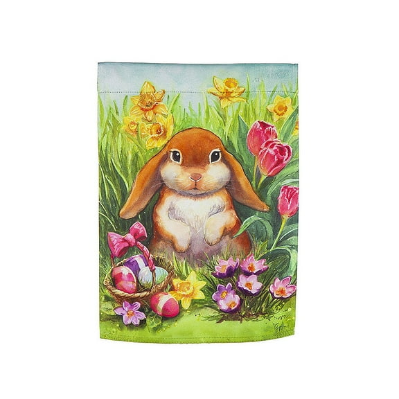 Evergreen Bunny Whisker Garden Suede Flag 12.5 x 18 Inches Indoor Outdoor Decor