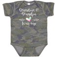 thumbnail image 3 of Inktastic Grandma and Grandpa Love Me Heart Grandchild Boys or Girls Baby Bodysuit, 3 of 5