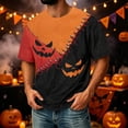 thumbnail image 4 of Fabrcox S-4XL Mens Halloween Shirt Pumpkin Ghost Shirt Full Moon Print Spooky Corduroy Celebration Fall Holiday Big and Tall Shirts for Men, 4 of 7