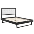 thumbnail image 4 of Modway Willow Queen Wood Platform Bed with Angular Frame in Black/White, 4 of 10
