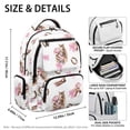 thumbnail image 6 of HUIACONG Pink Cowgirl Horse Bow School Backpack for Boys Girls Ages 6-18 Water Resistant Multi Pocket Padded Adjustable Straps Large Capacity Bookbag for Elementary Middle High School Daily Use, 6 of 7