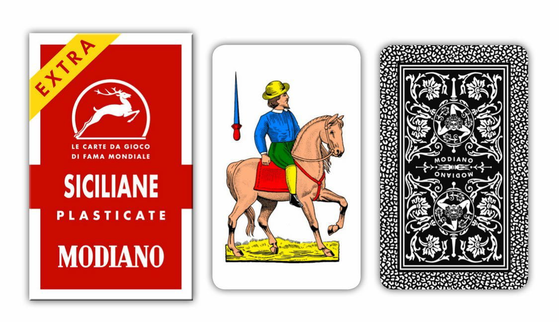Italian Sicilian Scopa Playing Cards by Modiano 
