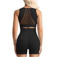 thumbnail image 4 of Aimik Yoga Sports Sets for Women Summer Yoga Outdoor Running Sleeveless Tank Tops and High Wasit Shorts Sets, 4 of 4