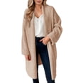 thumbnail image 2 of Women's Open Front Long Cardigan Chunky Knit Jacket Oversized Coatigan Coat, 2 of 6