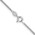 thumbnail image 3 of Finest Gold Sterling Silver Rhodium-Plated 1.25 mm Round Box Chain, 3 of 4