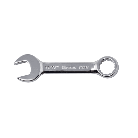 K Tool International Wrench 11/16 Inch Combination Short 12 Point 15 Degree