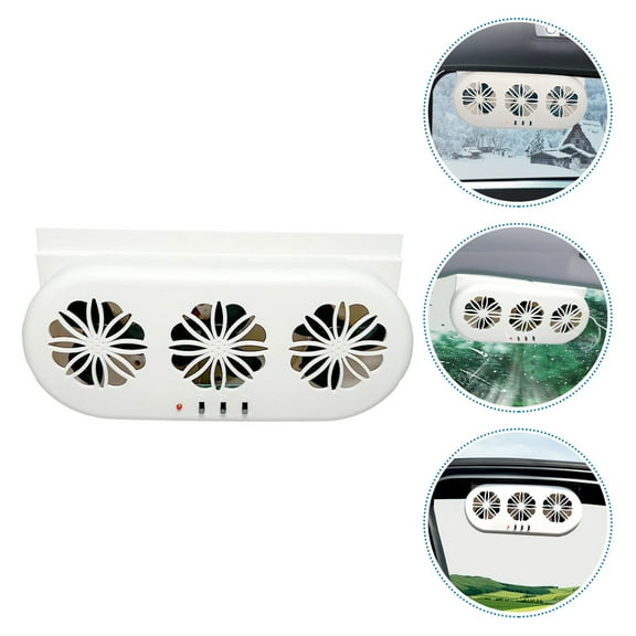 OUNONA Usb Exhaust Fan For Vent Fan Electric Car Window Exhaust Fan Ventilation Fan Air Conditioner Cooler For Most Models Of Cars White