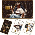 thumbnail image 1 of Autocollants de Peau pour Cartes de Crédit - 4 Pcs Autocollants de Peau pour Cartes de Débit pour Femmes, Décalcomanies Inspirantes et Amovibles pour Transport DIY, 1 of 4