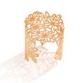 thumbnail image 1 of Pulsera De Hoja Vintage Para Mujer, Brazalete Ancho Con Forma De Hoja, Pieza Elegante Y Elegante, Material De Metal Resistente A La Oxidación Con Intrincado Patrón De Hojas, 1 of 5