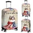 thumbnail image 2 of Freedom Ragdoll on Independence Day 4th of July Travel Luggage Cover Cat Lover Kitten Owner Gifts Idea Suitcase Dust Protective Decor - 01005, 2 of 5