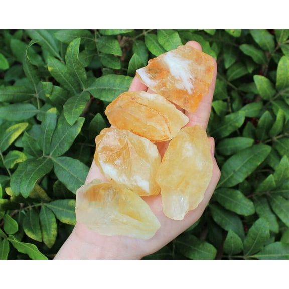 LARGE Rough Citrine Crystal, Raw Gemstone Rock (Gold / Yellow , 2" - 3")