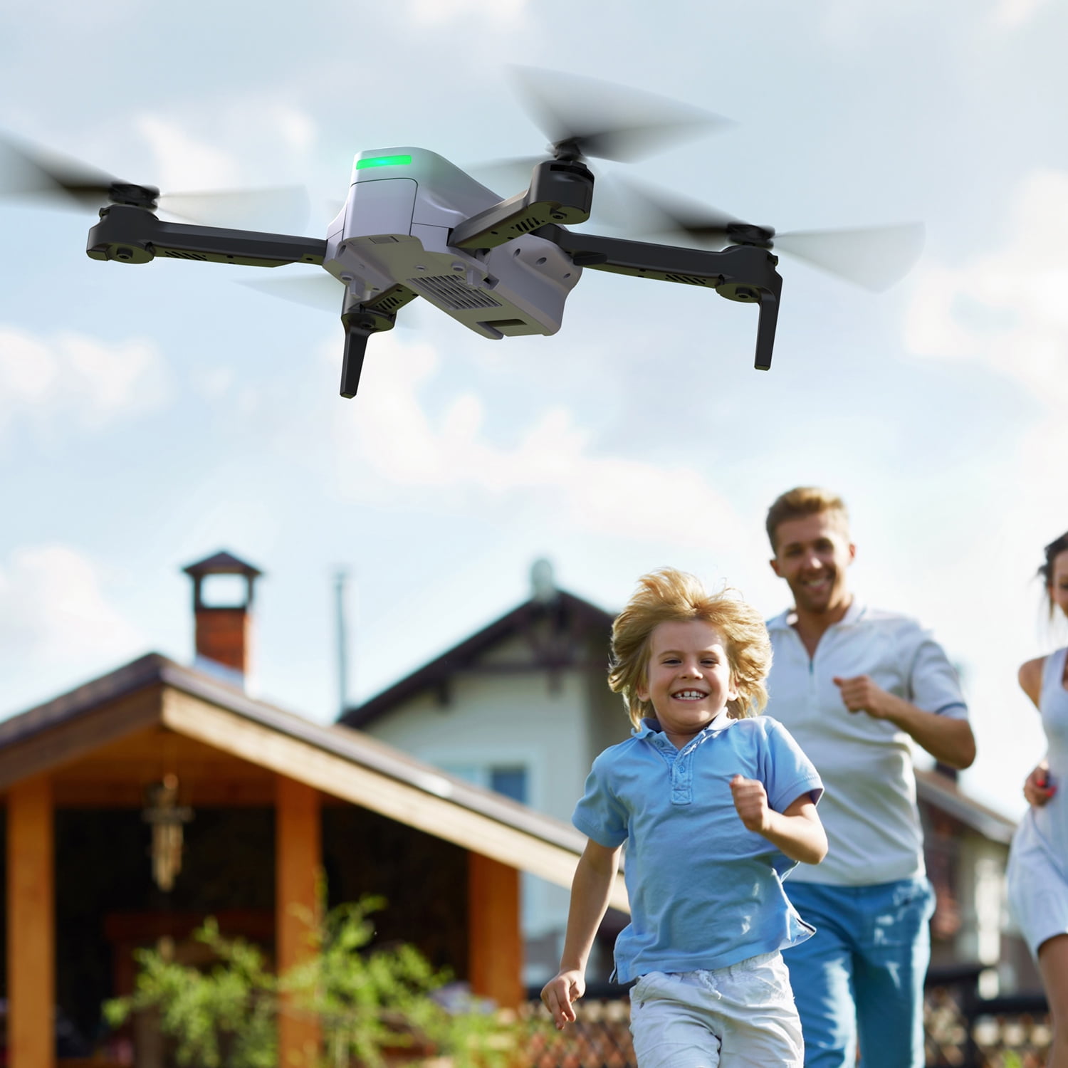 Snaptain FPV Drone with 1080P Camera, RC Quadcopter for Kids and Beginners, Gray