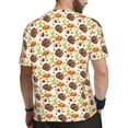 thumbnail image 2 of Rocae Thanksgiving Turkey for Men's Mesh Quick-Dry Short Sleeve Workout T-Shirt,Mens Crew Neck Tee Lightweight Soft Classic T Shirts X-Large, 2 of 9