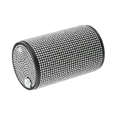 Bling Car Cigarette Ashtray Auto Car Ashtray Portable with Lid Smell Proof Car Ashtray for Car White Rhinestone