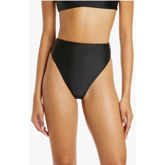 JADE Swim Incline Bikini Bottoms in Black at Nordstrom, Size Medium