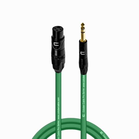 Coluber Cable Balanced XLR Female to 1/4" TRS Male Cable Pro Audio Connector